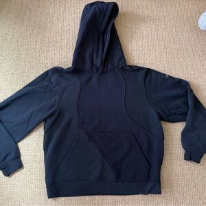 ALO Yoga Navy Pullover Hoodie with Kangaroo Pocket
